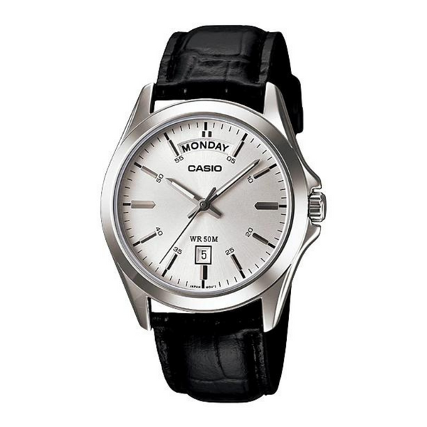 Casio Enticer MTP-1370L-7AVDF Day Date Leather Belt Men’s Watch