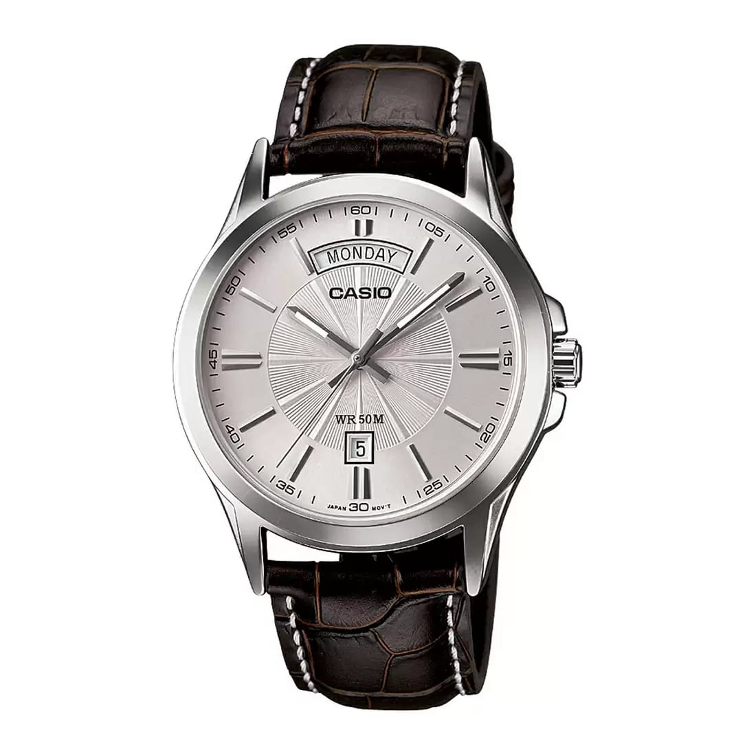 Casio Enticer MTP-1381L-7AVDFDay Date Leather Belt Men’s Watch