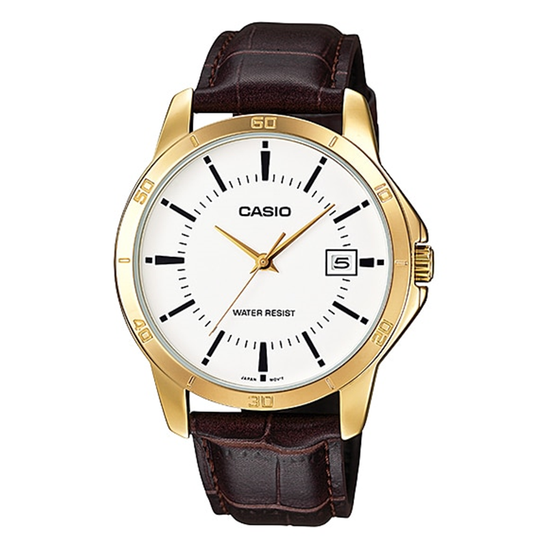 Casio Enticer MTP-V004GL-7AUDF Date Golden Belt Men’s Watch