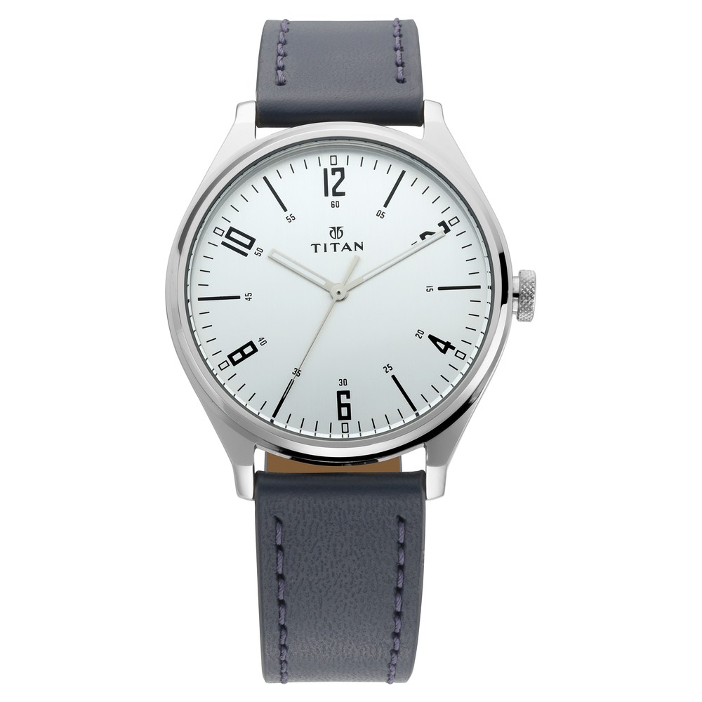Titan 1802SL02 Men’s Minimalist Zen Watch: Sleek Leather Strap