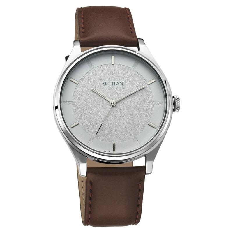Titan NR1802SL13 Men’s Classic Watch Gradient Dial with Leather Strap