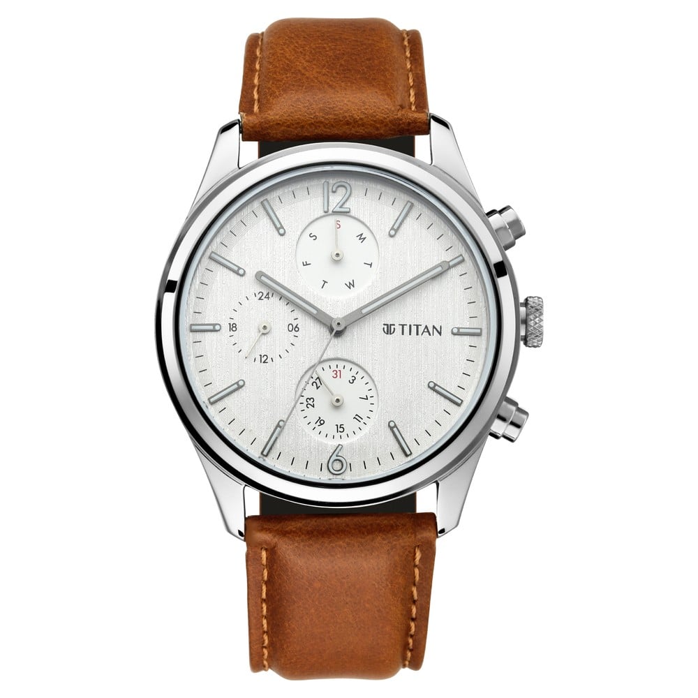 Titan 1805SL04 Men’s Metropolitan Charm: Men’s Multifunctional Black Watch