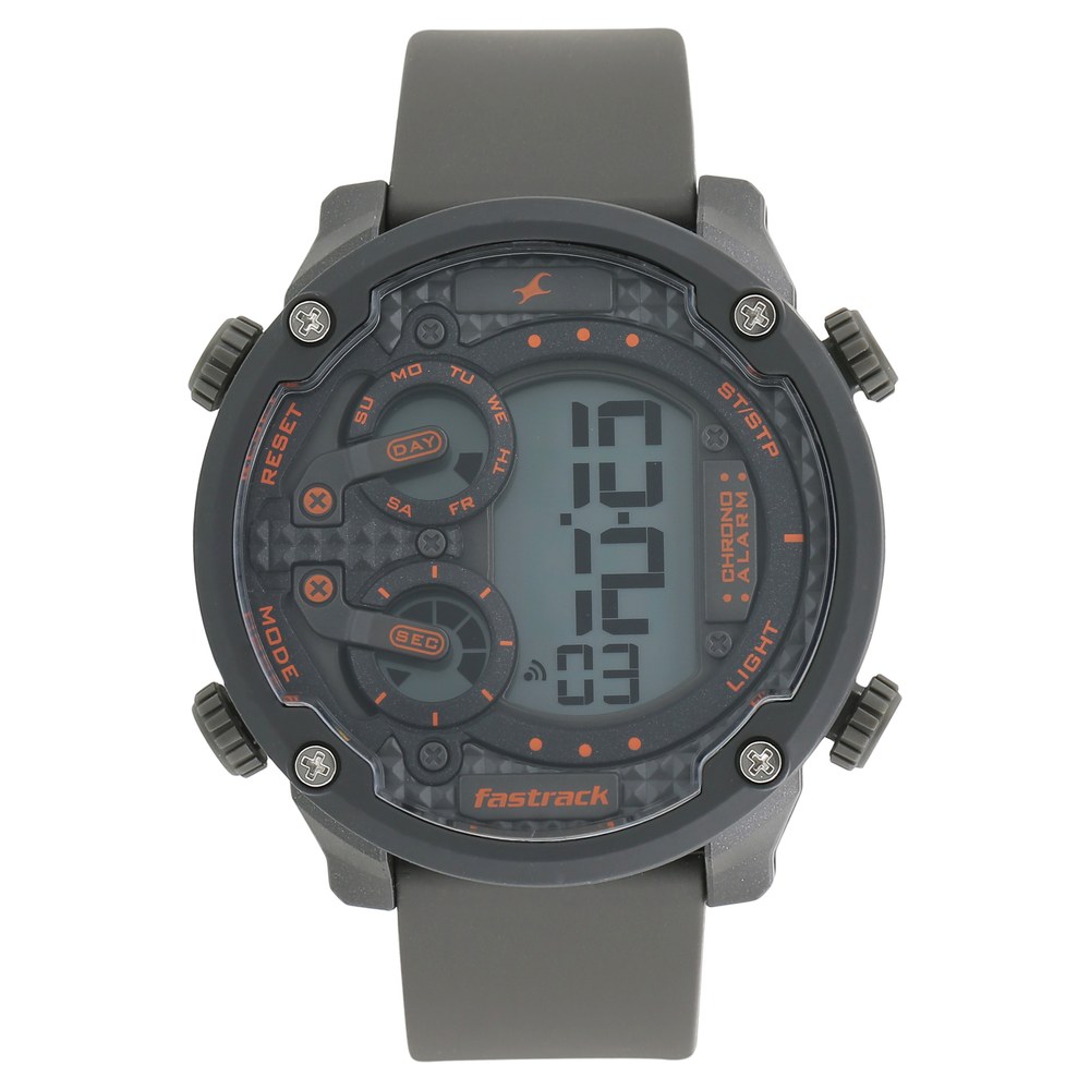 Fastrack NR38045PP03 Trendies Digital Black Dial Silicone Strap Watch for Guys